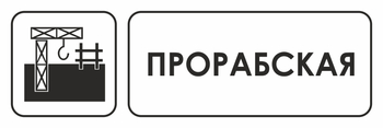 И02  прорабская (пленка, 300х100 мм) - Охрана труда на строительных площадках - Указатели - Магазин охраны труда ИЗО Стиль