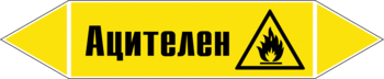 Маркировка трубопровода "ацителен" (пленка, 507х105 мм) - Маркировка трубопроводов - Маркировки трубопроводов "ГАЗ" - Магазин охраны труда ИЗО Стиль