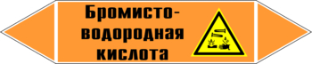 Маркировка трубопровода "бромисто-водородная кислота" (k13, пленка, 252х52 мм)" - Маркировка трубопроводов - Маркировки трубопроводов "КИСЛОТА" - Магазин охраны труда ИЗО Стиль