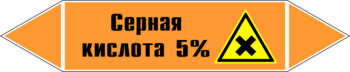 Маркировка трубопровода "серная кислота 5%" (k23, пленка, 126х26 мм)" - Маркировка трубопроводов - Маркировки трубопроводов "КИСЛОТА" - Магазин охраны труда ИЗО Стиль